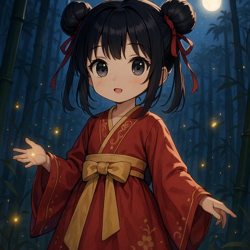 看片动漫-月下汉服少女